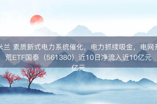 米兰 素质新式电力系统催化，电力抓续吸金，电网开荒ETF国泰（561380）近10日净流入近10亿元